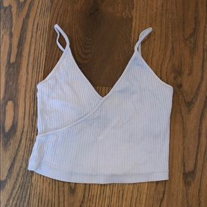 Wrap front crop top